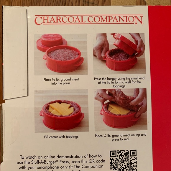 🌟HOST PICK🌟NIB Stuff-a-Burger Press & recipe set - Picture 4 of 5